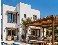 Gölköy'de tamamlanan ahşap detaylı villa projesi
